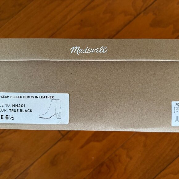 Madewell Women's The Mira Side-Seam Ankle Boots, True Black, - Picture 8 of 8